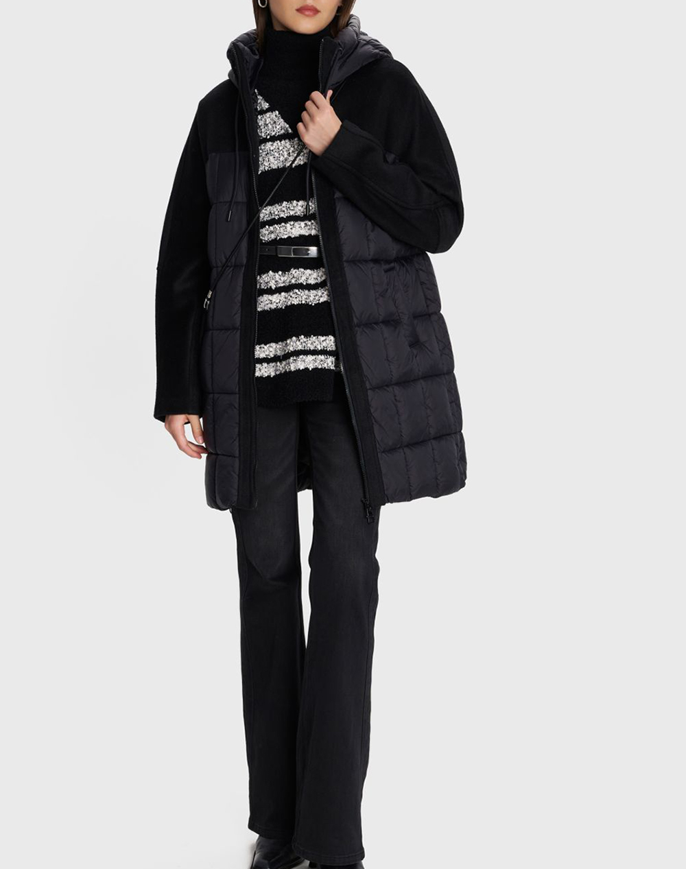 ALE ΗΜΙΠΑΛΤΟ 8921726-MAYRO Black φωτογραφία