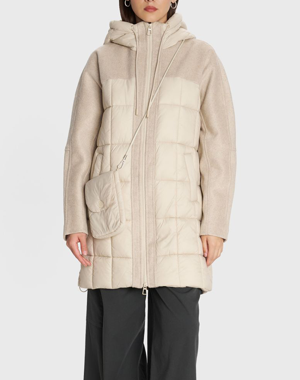 ALE ALE ΗΜΙΠΑΛΤΟ 8921726-VANIL Ecru