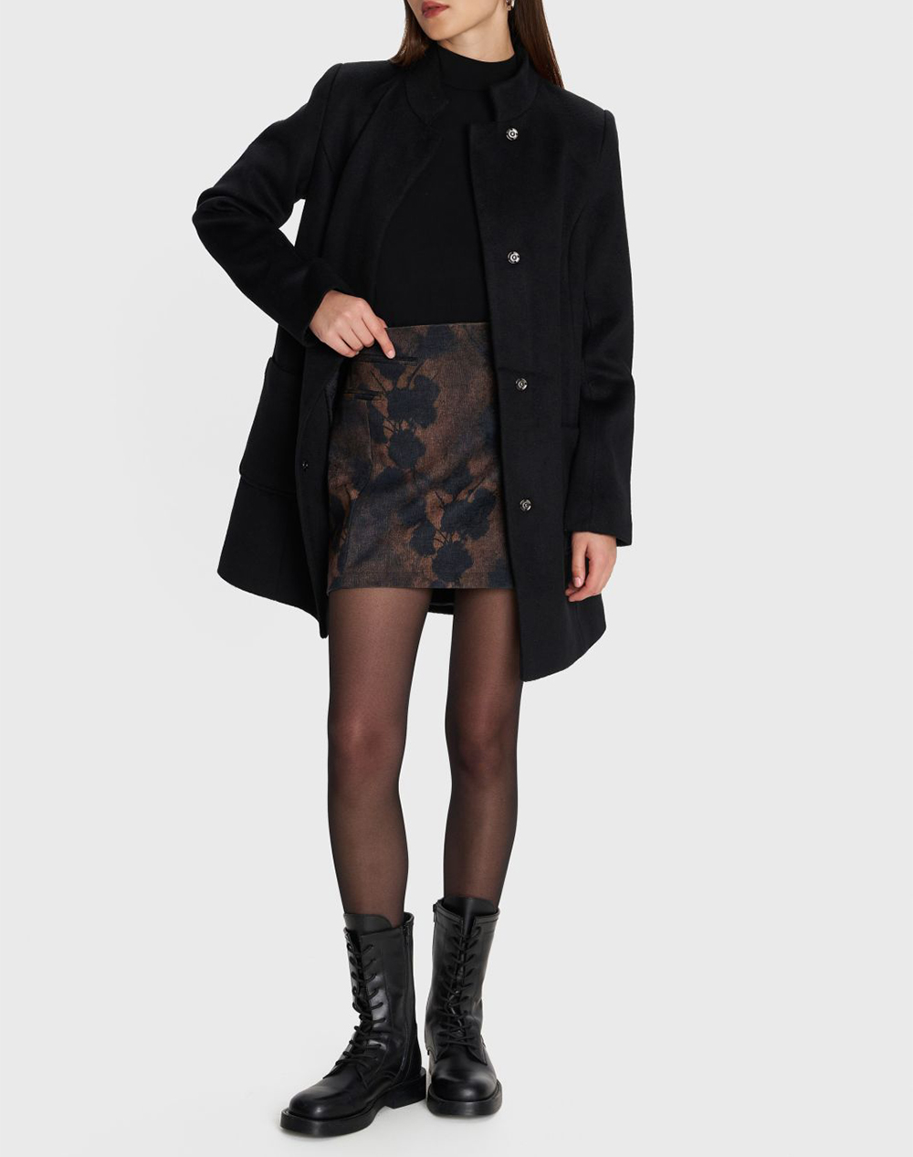 ALE ΗΜΙΠΑΛΤΟ 8921789-MAYRO Black φωτογραφία