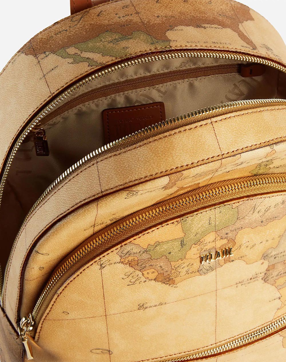 ALV.MARTINI BACKPACK 70%CO,PVC30%LEATH.ITAL.ORIGIN CE046-6000-0010 Tan φωτογραφία