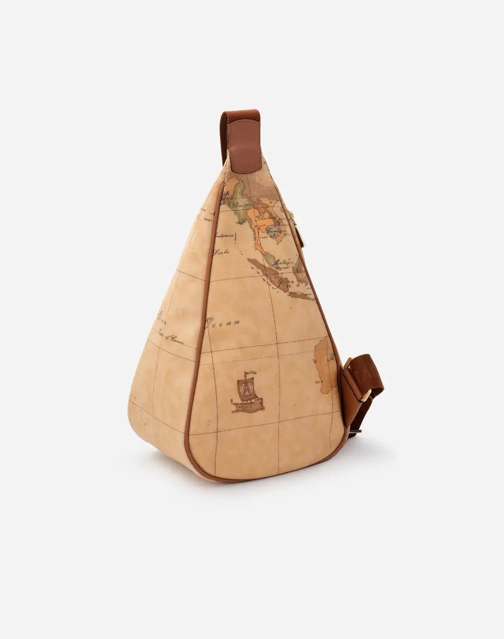 ALV.MARTINI BACKPACK 90%CO,PVC10%LEAT.ITAL.ORIGIN CE040-6000-0010 Biege φωτογραφία