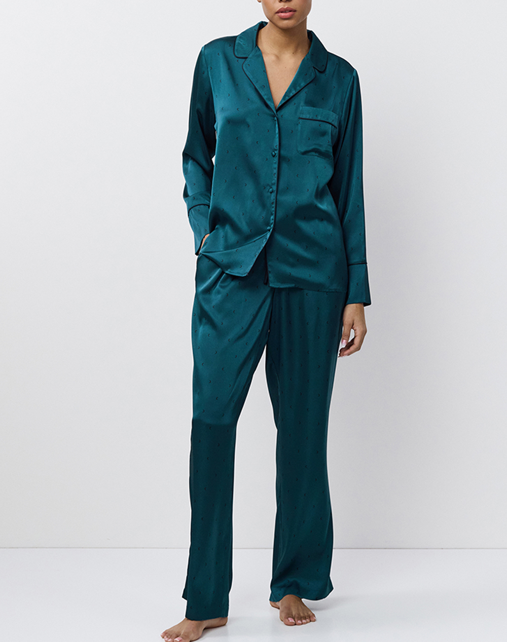 ARUELLE ARUELLE Emeralda pjlong AW25 39.01.23.814-TYPOS Petrol