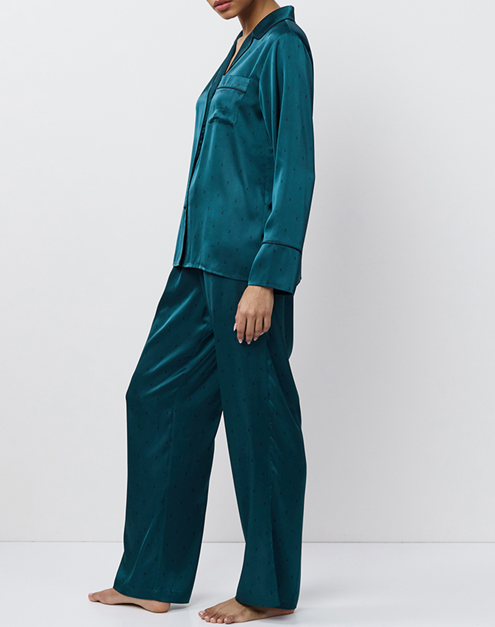 ARUELLE Emeralda pjlong AW25 39.01.23.814-TYPOS Petrol φωτογραφία