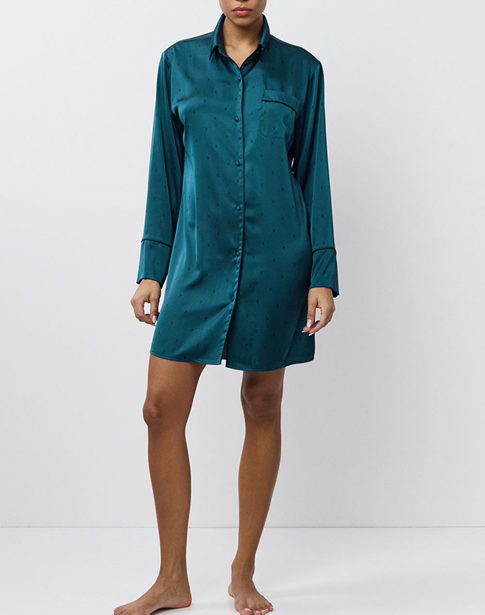 ARUELLE Emeralda dress AW25 39.01.23.813-TYPOS Petrol φωτογραφία