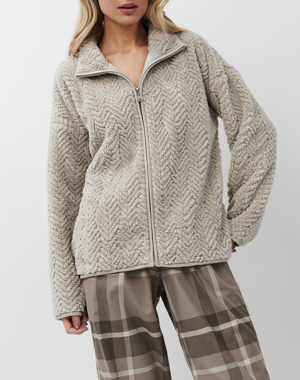 ARUELLE Ela sweater AW25 39.01.23.869-TYPOS LightGray