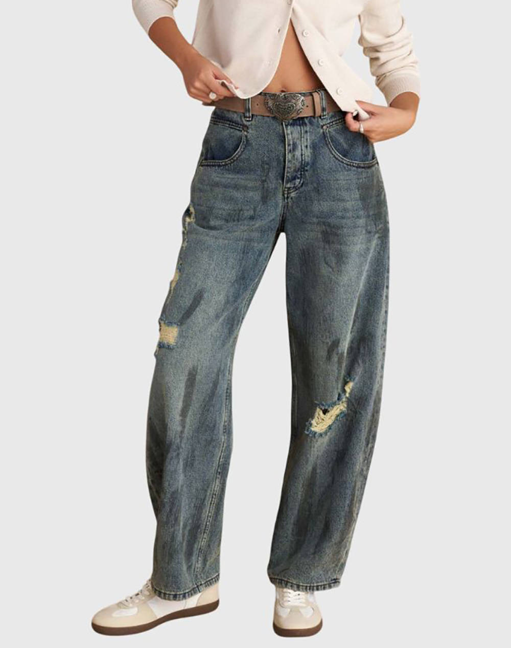 ATTRATTIVO ΠΑΝΤΕΛΟΝΙ 9921649-DIRTY DenimBlue