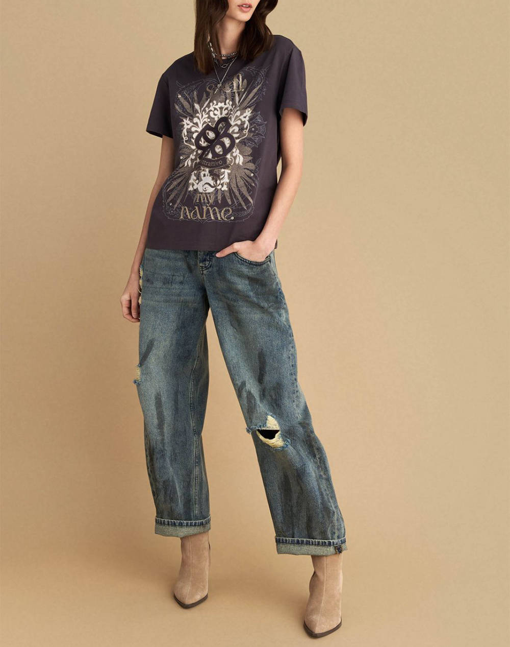 ATTRATTIVO ΜΠΛΟΥΖΑ 9921804-ALMBL DarkGray φωτογραφία