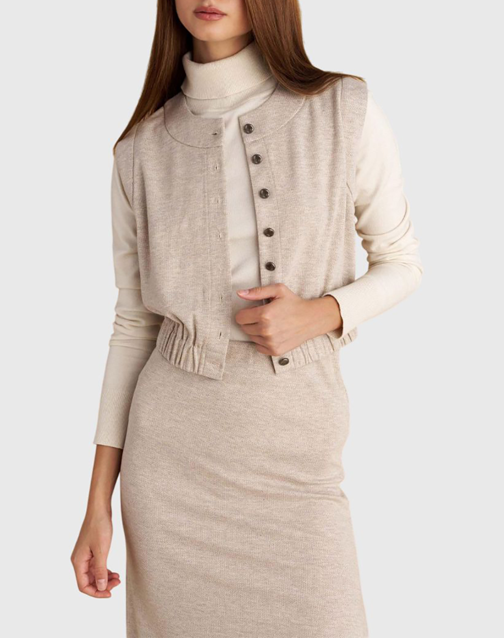 ATTRATTIVO ΜΠΛΟΥΖΑ 72ΠΟΛΥΕΣ20ΒΙΣΚ4ΜΑΛΛΙ4ΟΞΙΚ 9922255-MPEZ Biege