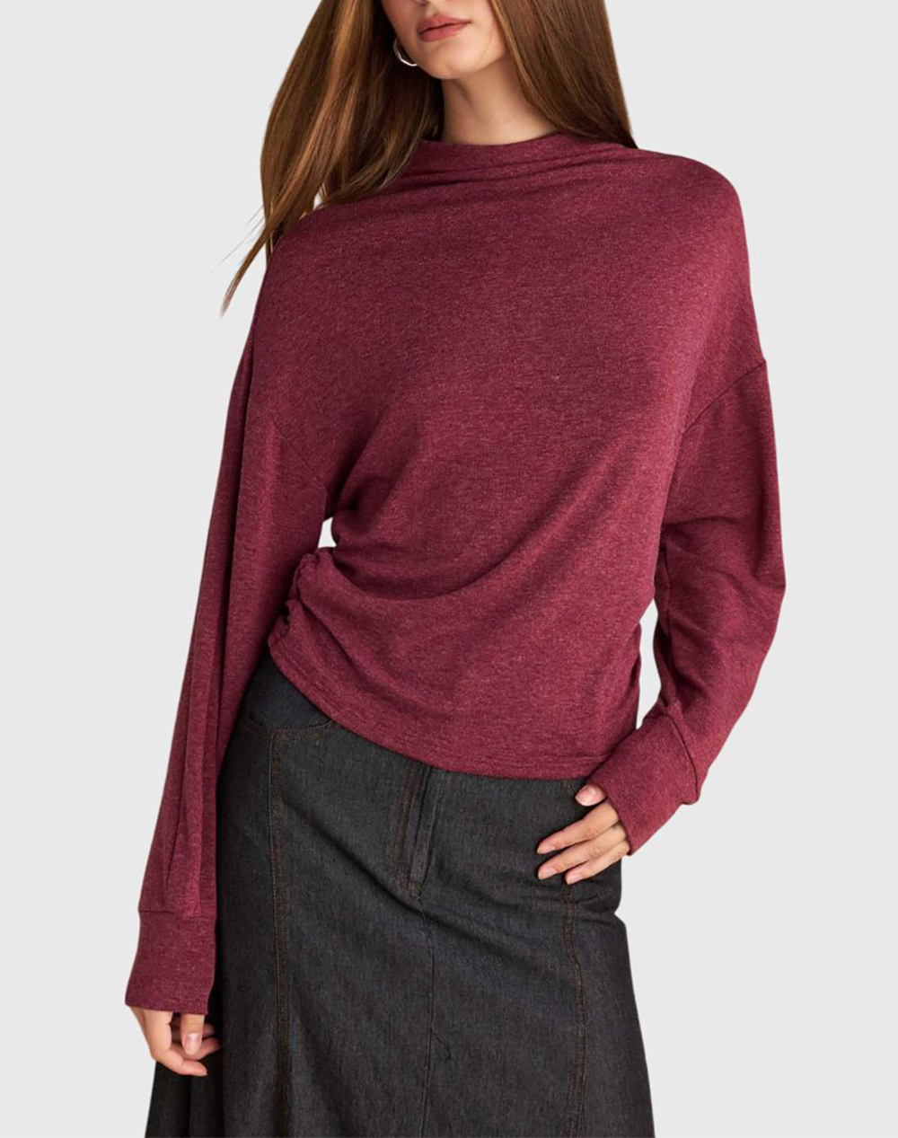 ATTRATTIVO ΜΠΛΟΥΖΑ 9922256-OXBLO Bordeux