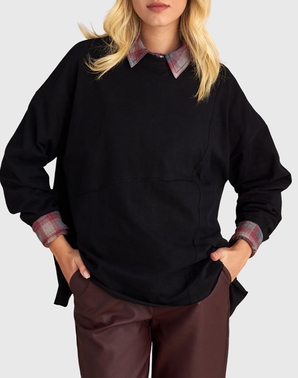  ATTRATTIVO ΜΠΛΟΥΖΑ 9921814-MAYRO Black