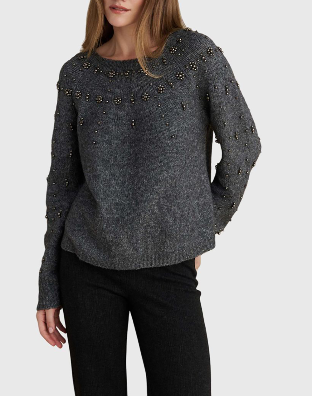 ATTRATTIVO ΜΠΛΟΥΖΑ 9P22973-GRI Gray