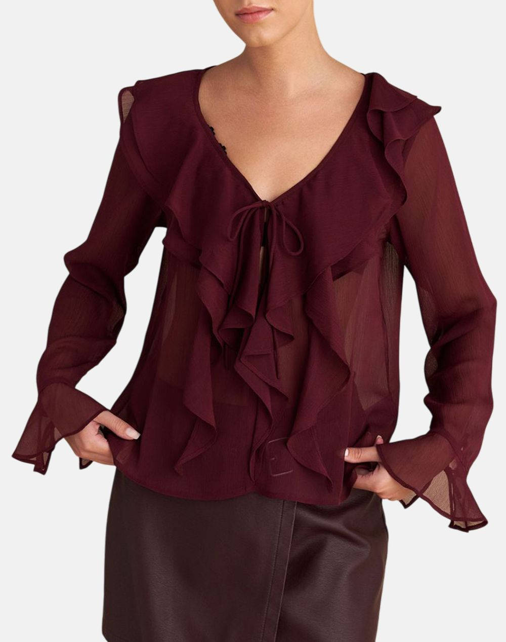 ATTRATTIVO ΤΟΠ 9922411-BORDO Bordeux