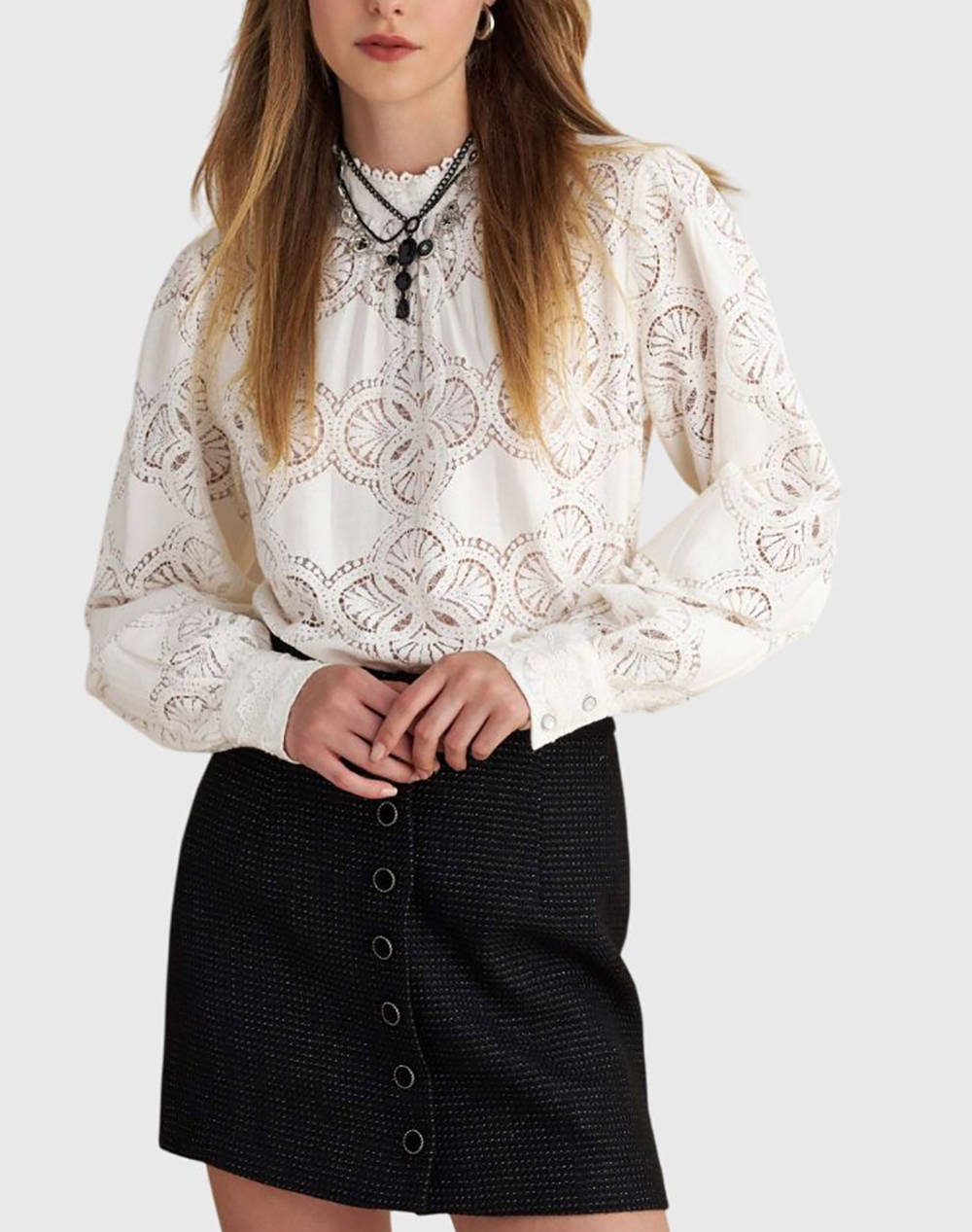 ATTRATTIVO ΤΟΠ 9922090-EKROY Ecru