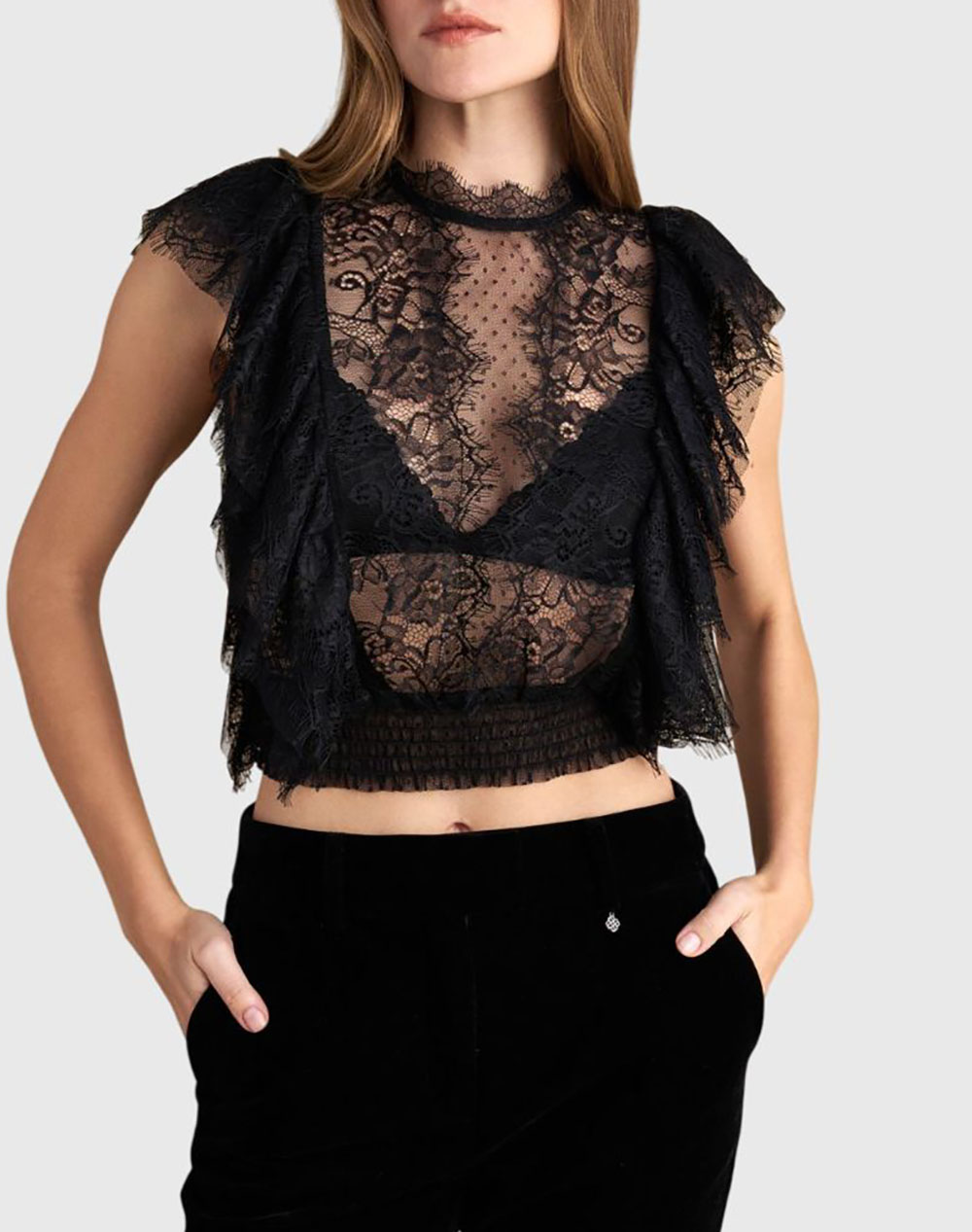 ATTRATTIVO ΤΟΠ 9922739-MAYRO Black