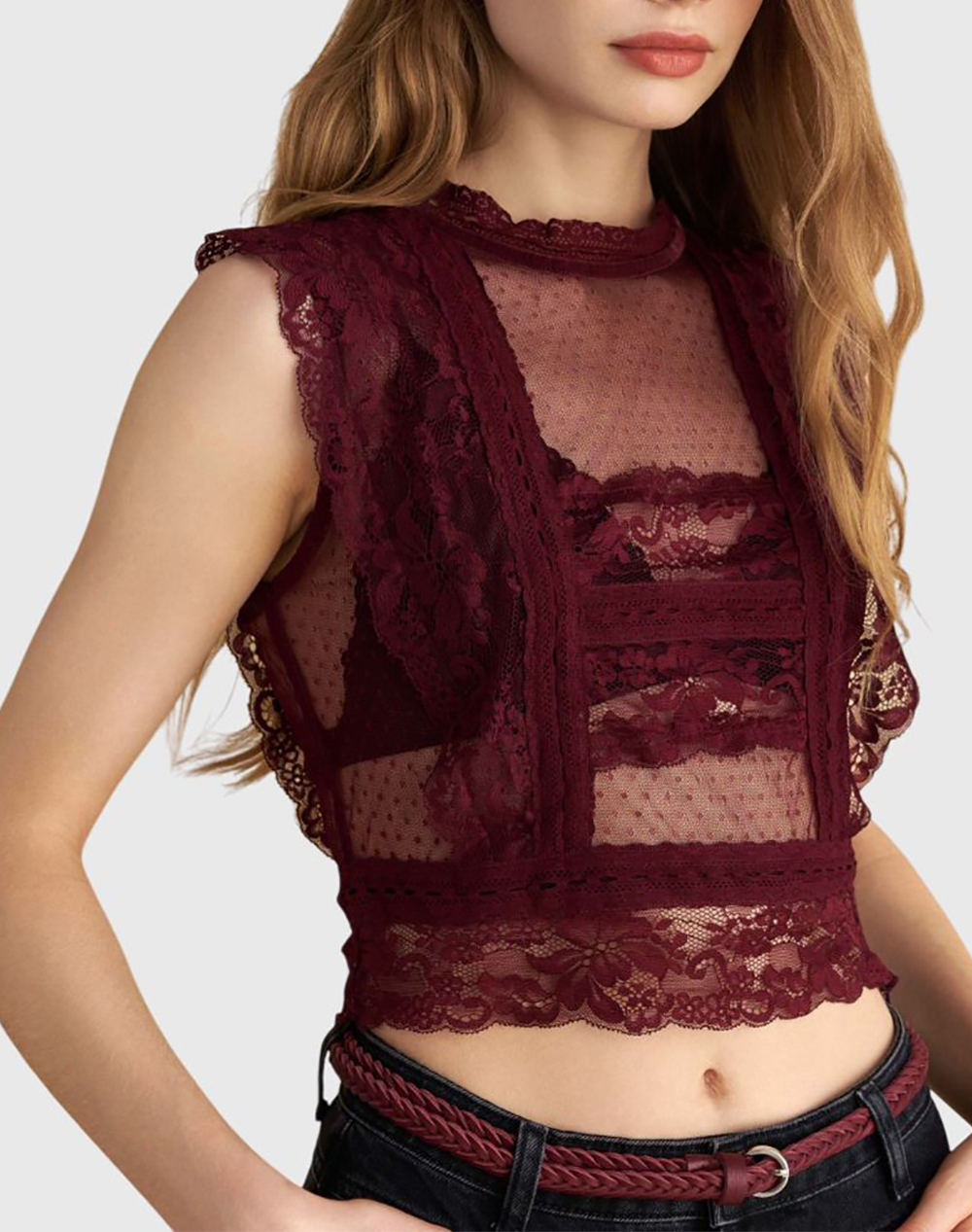 ATTRATTIVO ΤΟΠ 9922740-BORDO Bordeux