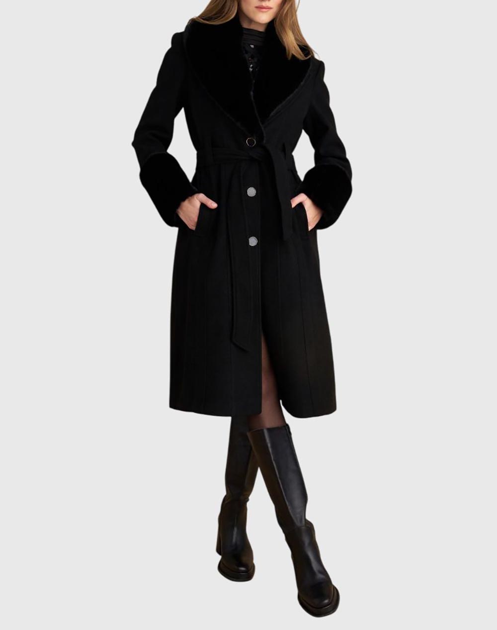 ATTRATTIVO ΠΑΛΤΟ 9921782-MAYRO Black