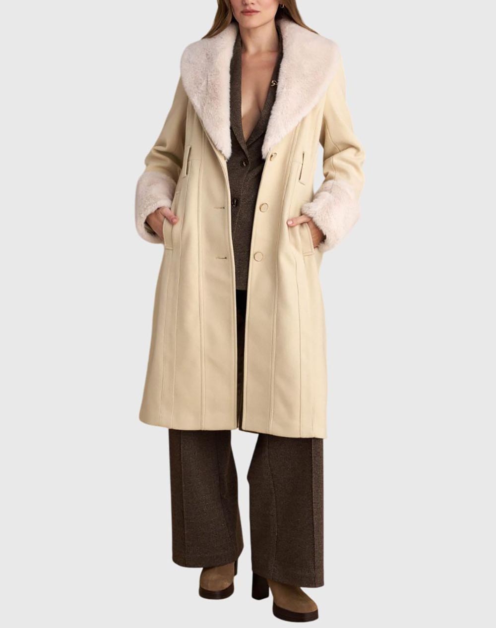 ATTRATTIVO ΠΑΛΤΟ 9921782-VANIL Cream