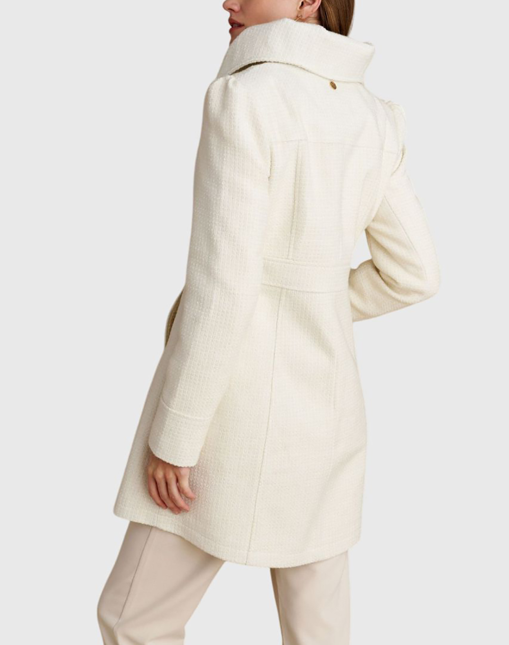 ATTRATTIVO ΗΜΙΠΑΛΤΟ 9921786-EKROY Ecru φωτογραφία