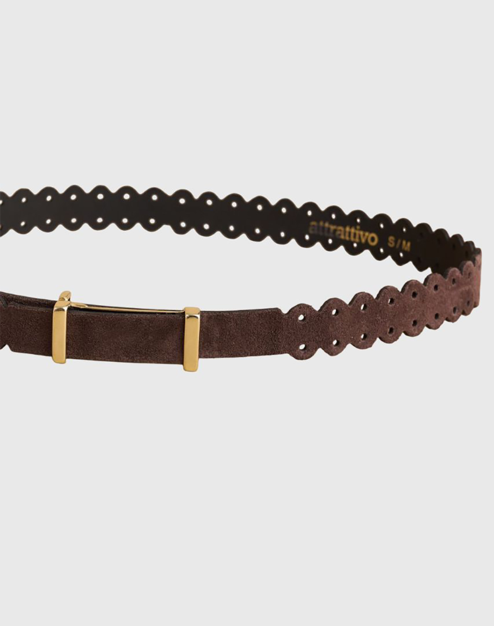 ATTRATTIVO ATTRATTIVO ΖΩΝΗ ΔΕΡΜΑ 9Z23334-CHOCO Brown