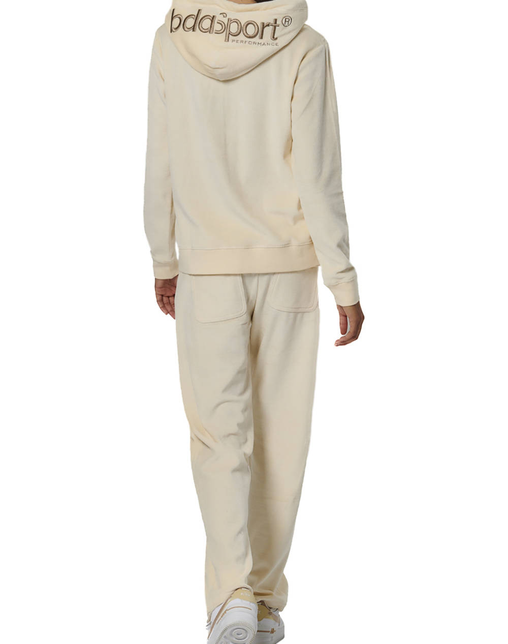 BODY ACTION WOMEN''S BASIC VELOUR PANTS 021533-01-BIRCH CREAM Cream φωτογραφία