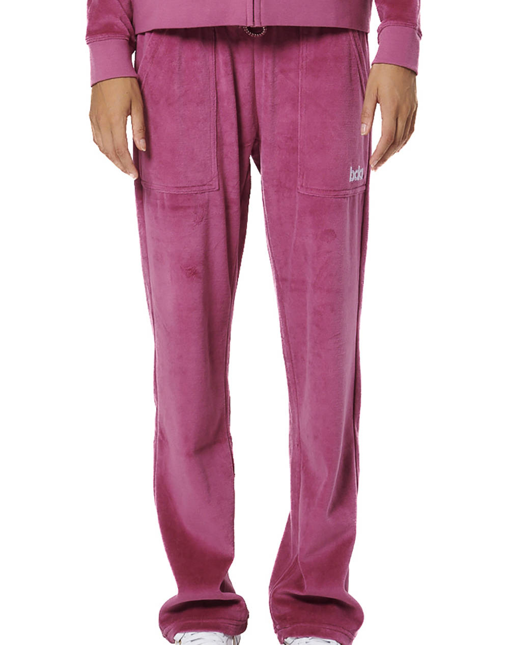 BODY ACTION BODY ACTION WOMEN''S BASIC VELOUR PANTS 021533-01-MAGENTA QUARTZ Magenta