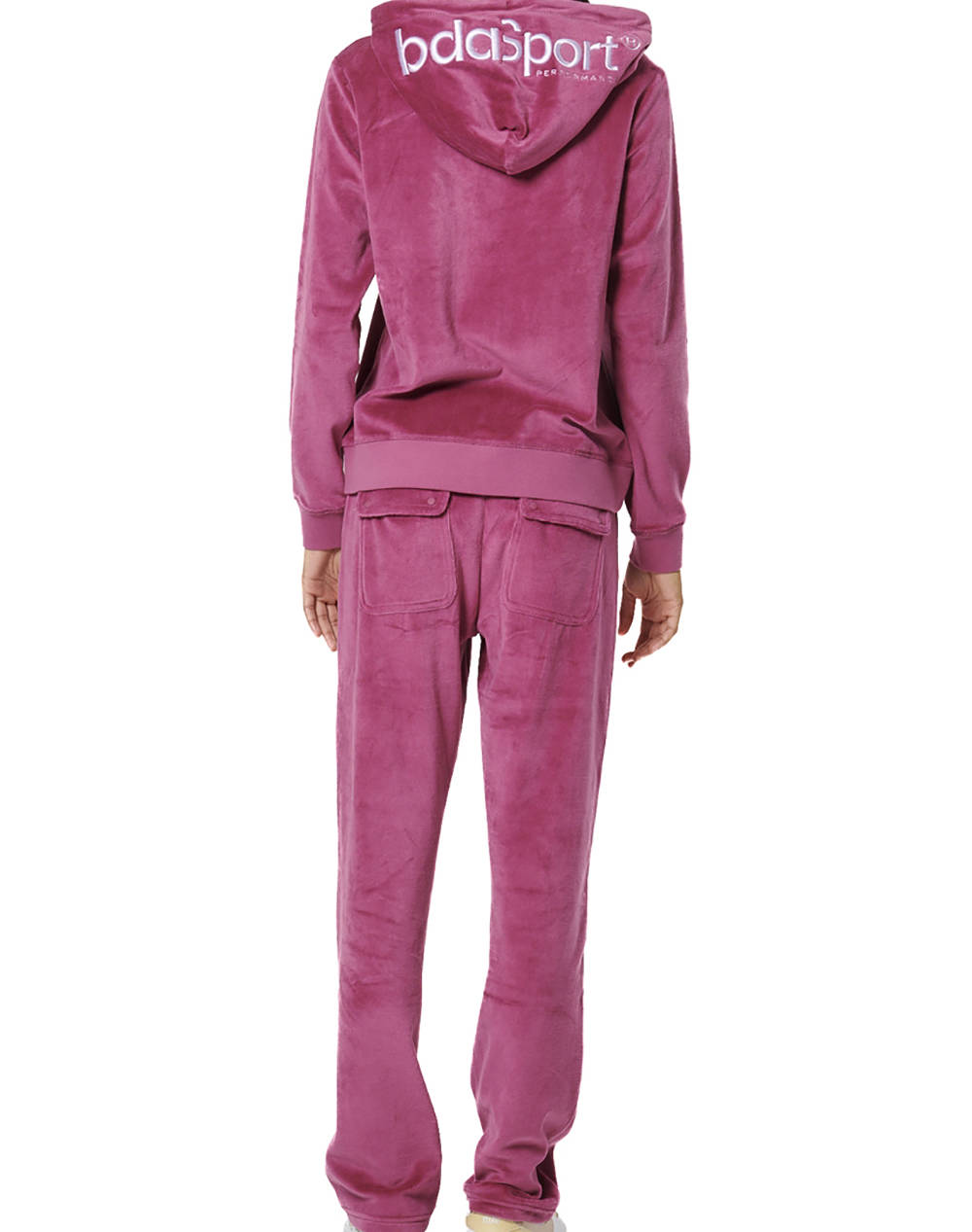 BODY ACTION WOMEN''S BASIC VELOUR PANTS 021533-01-MAGENTA QUARTZ Magenta φωτογραφία
