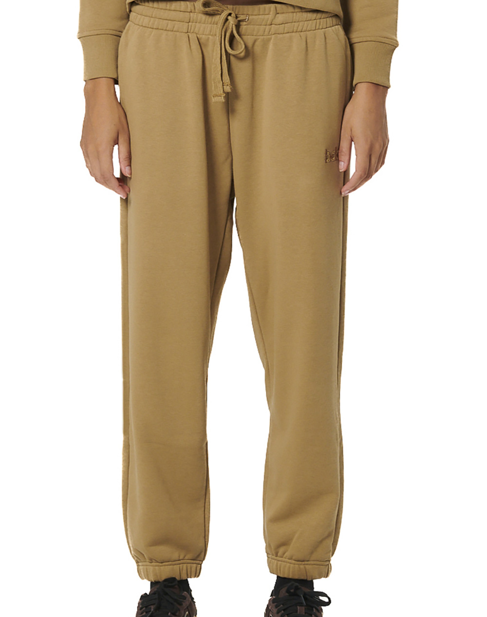 BODY ACTION WOMEN''S FRENCH TERRY JOGGERS 021536-01-MOCHA GREY Biege