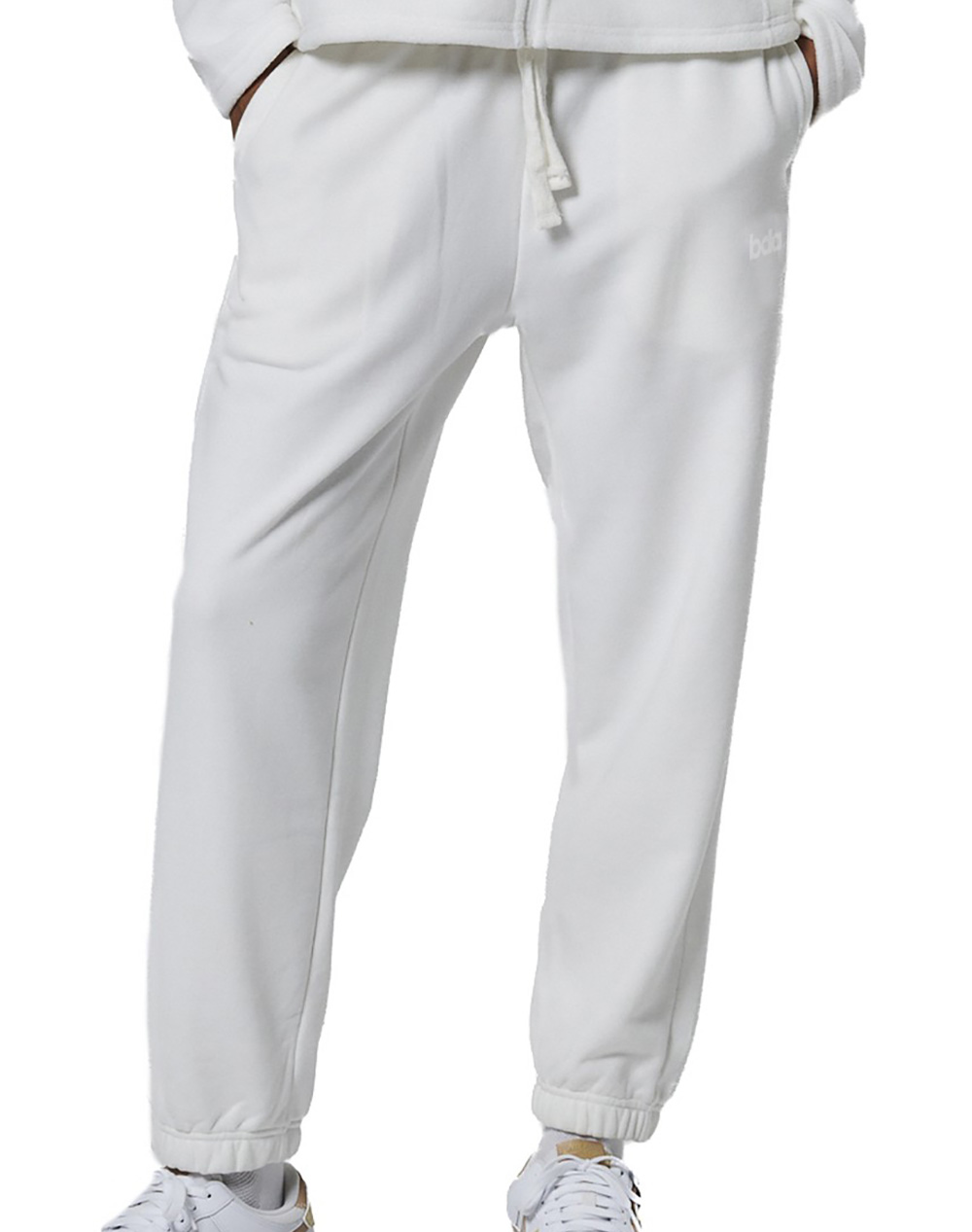 BODY ACTION WOMEN''S FRENCH TERRY JOGGERS 021536-01-STAR WHITE White