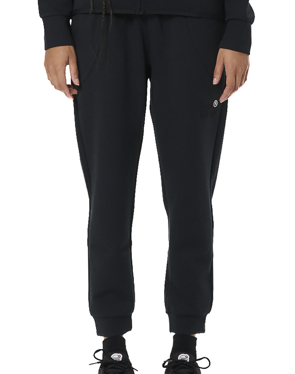 BODY ACTION WOMEN''S SPORT GYM TECH JOGGERS 021539-01-BLACK Black