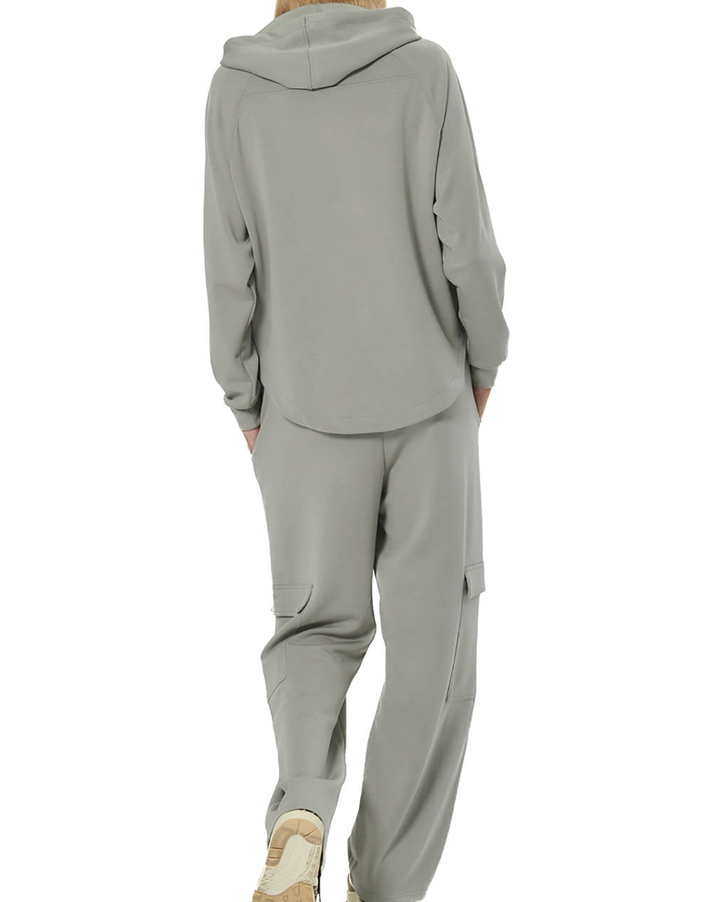 BODY ACTION WOMEN''S WIDE-LEG CARGO TROUSERS 021542-01-FOG GREEN LightGreen φωτογραφία