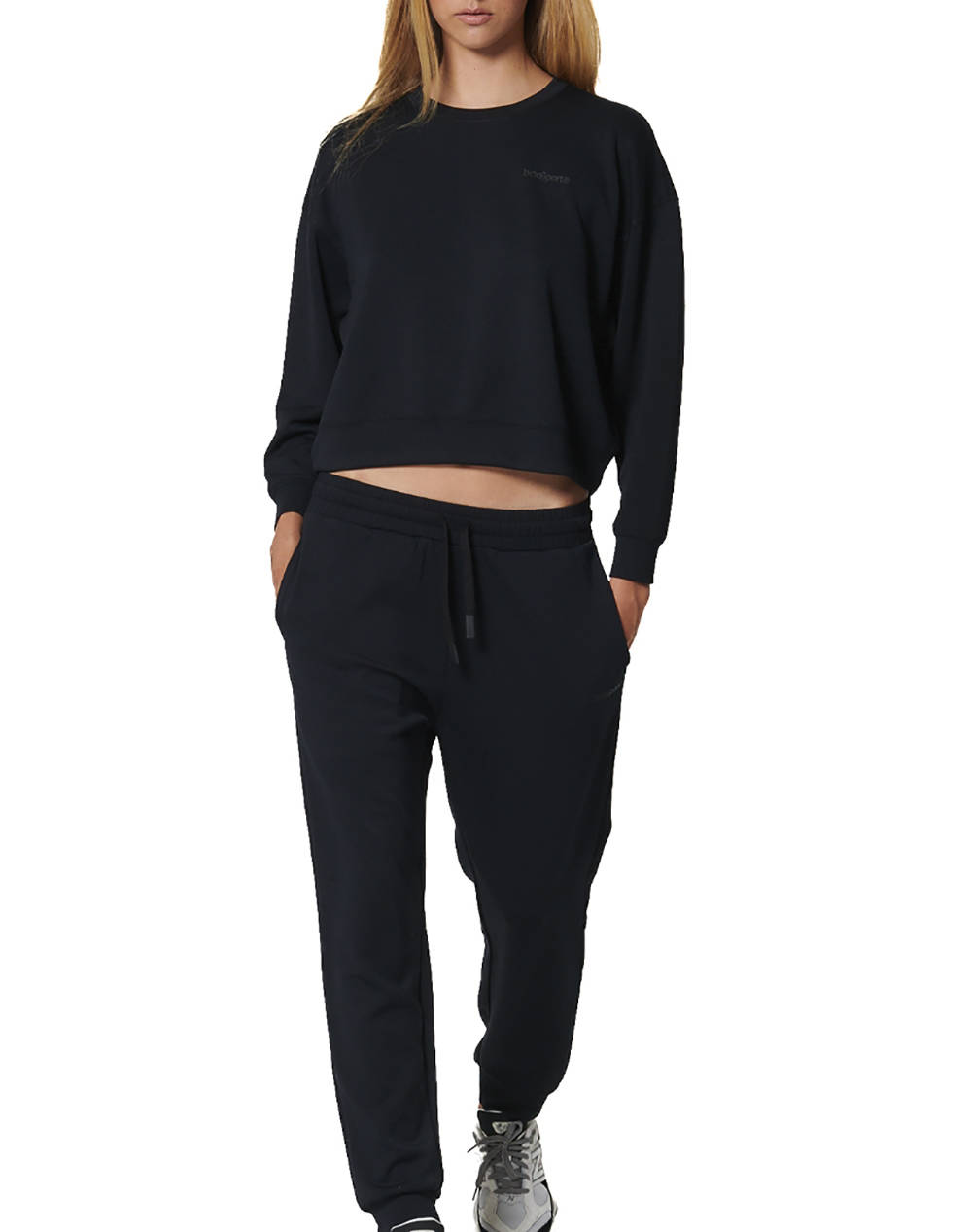 BODY ACTION WOMEN''S MODAL JOGGERS 021541-01-BLACK Black φωτογραφία