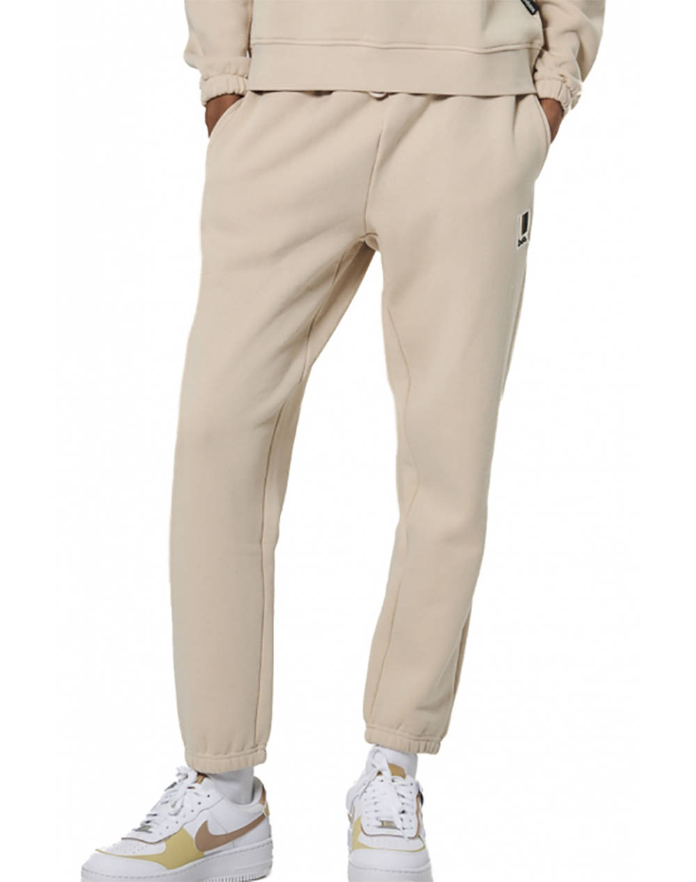 BODY ACTION WOMEN''S FLEECE JOGGERS 021537-01-MOONBEAM GREY LightGray