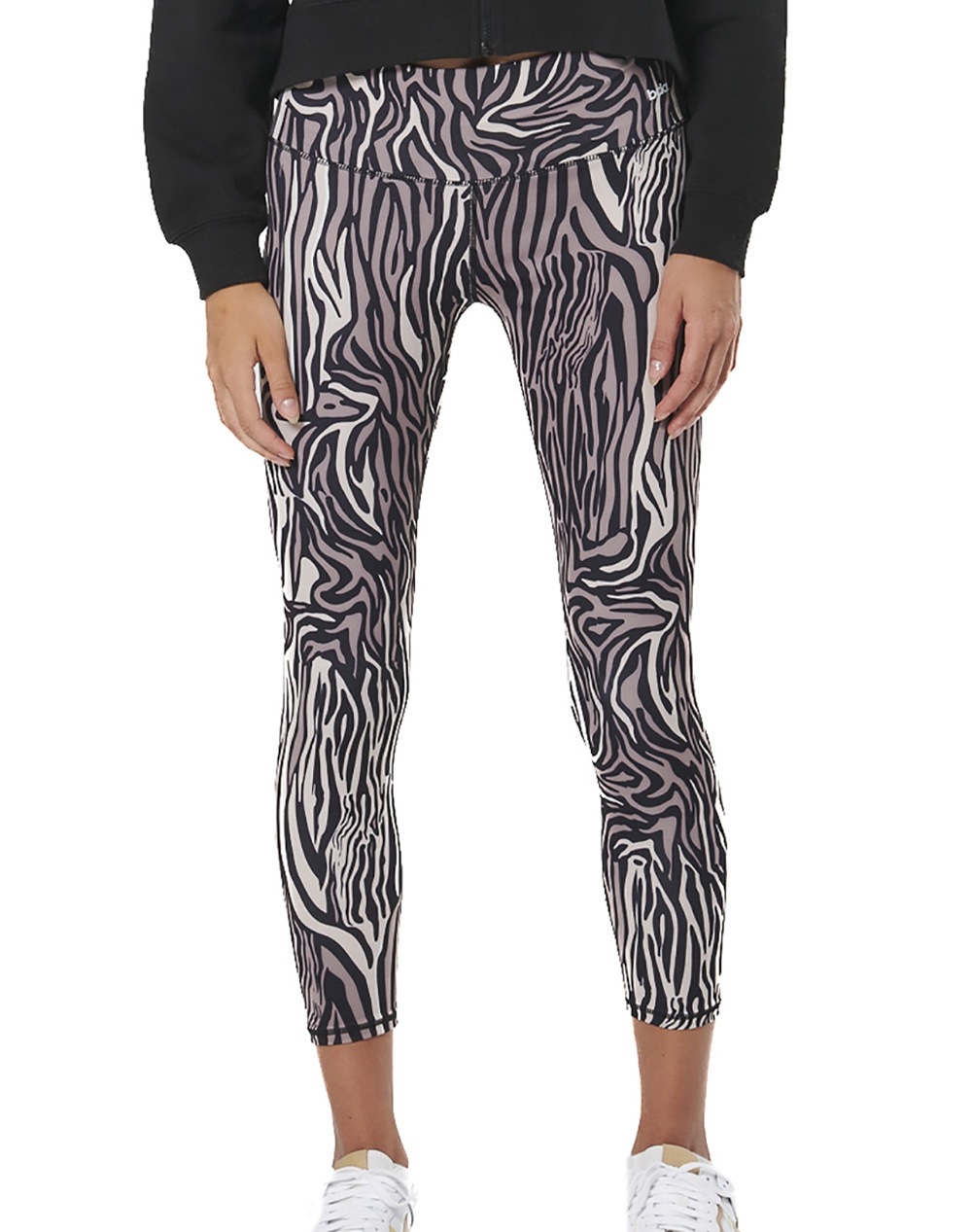 BODY ACTION BODY ACTION WOMEN''S PRINTED 7/8 LEGGINGS 011520-01-MOCHA ZEBRA Mixed