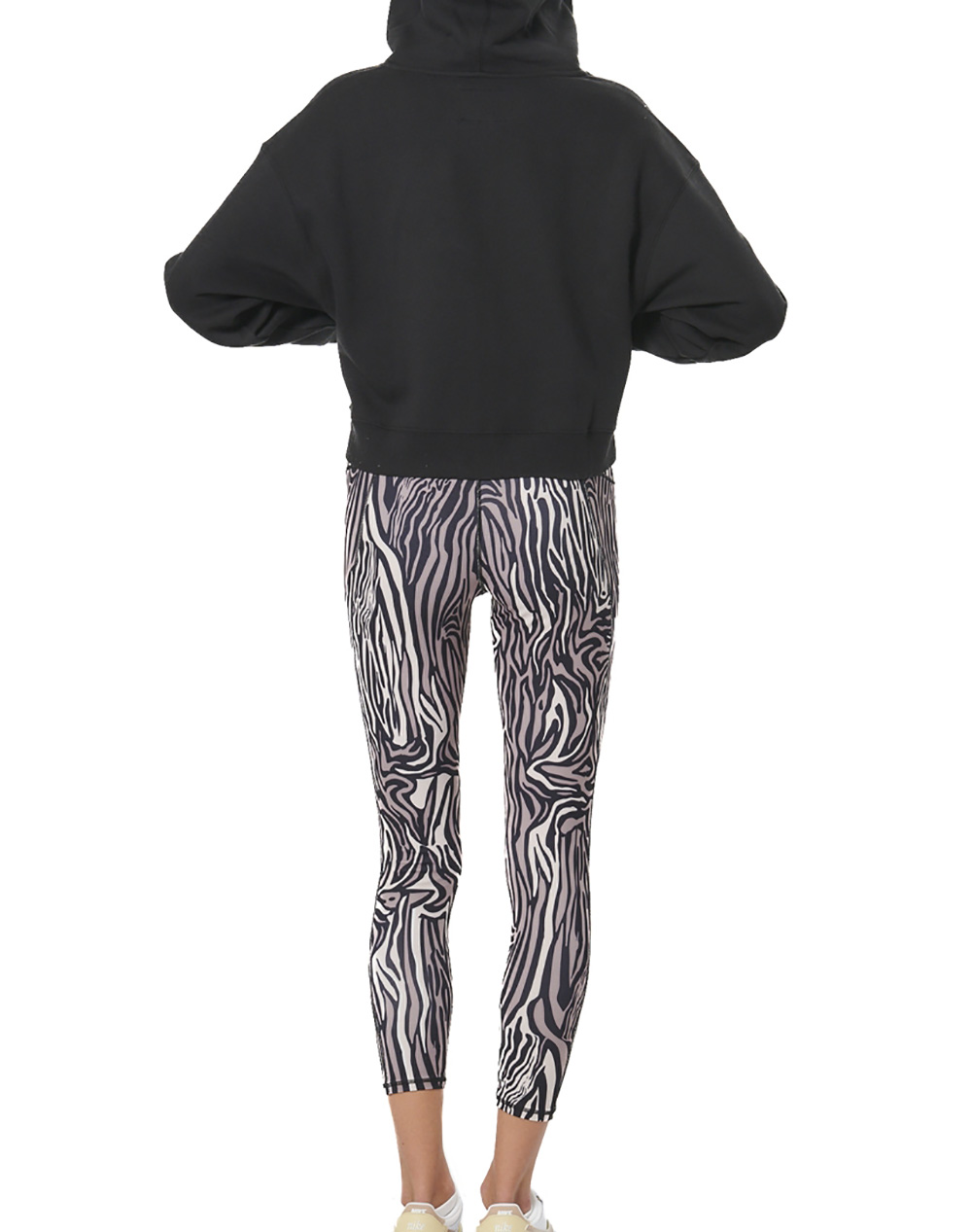 BODY ACTION WOMEN''S PRINTED 7/8 LEGGINGS 011520-01-MOCHA ZEBRA Mixed φωτογραφία