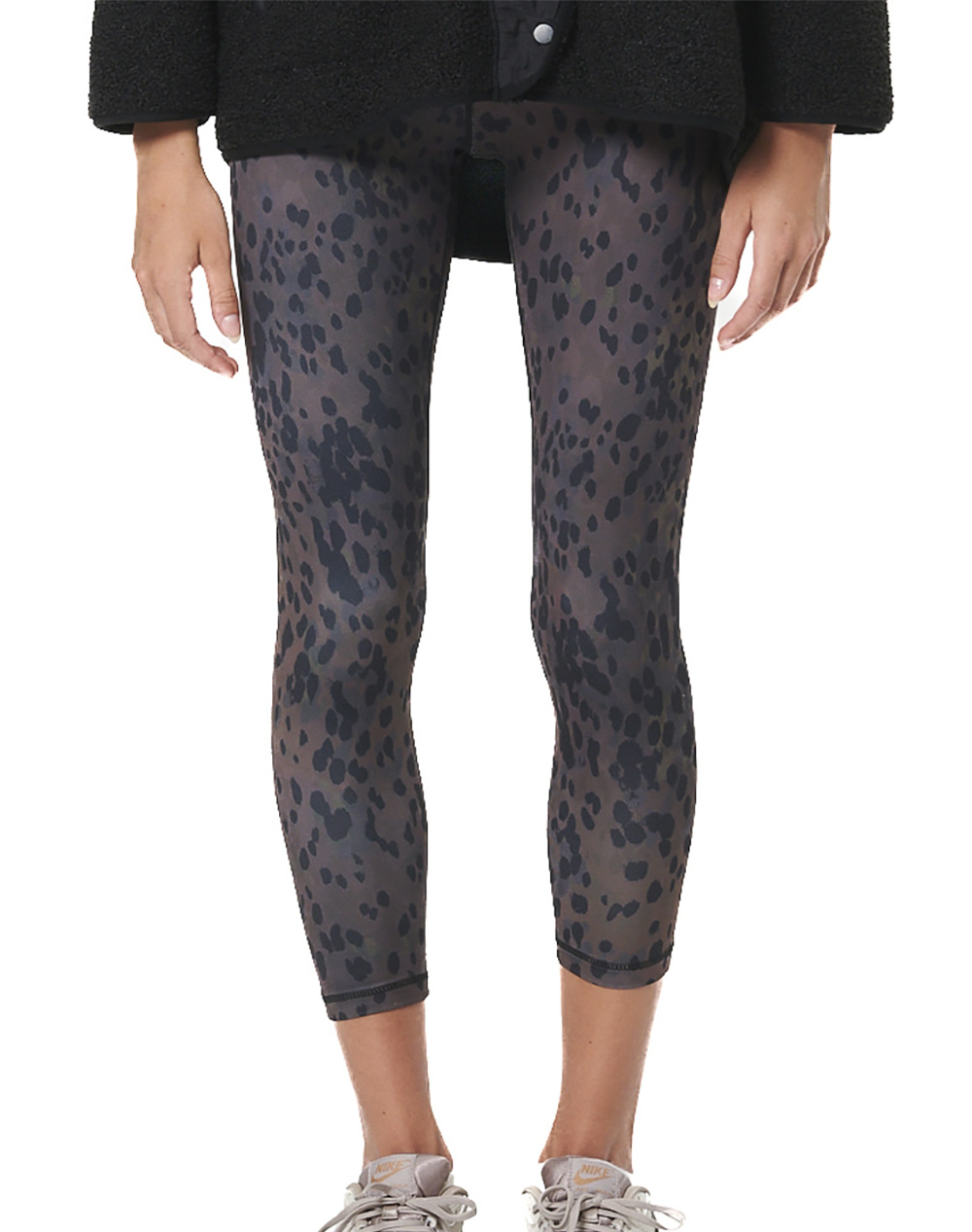 BODY ACTION BODY ACTION WOMEN''S PRINTED 7/8 LEGGINGS 011520-01-SPOTTED LEOPARD Multi