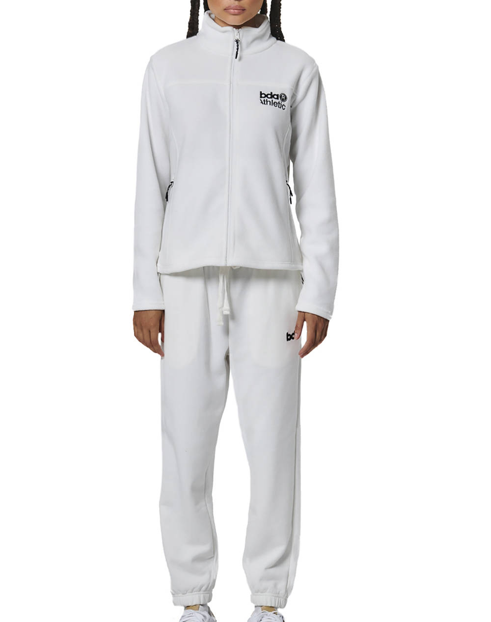 BODY ACTION WOMEN''S FULL-ZIP POLAR FLEECE 071525-01-WHITE OFF OffWhite φωτογραφία