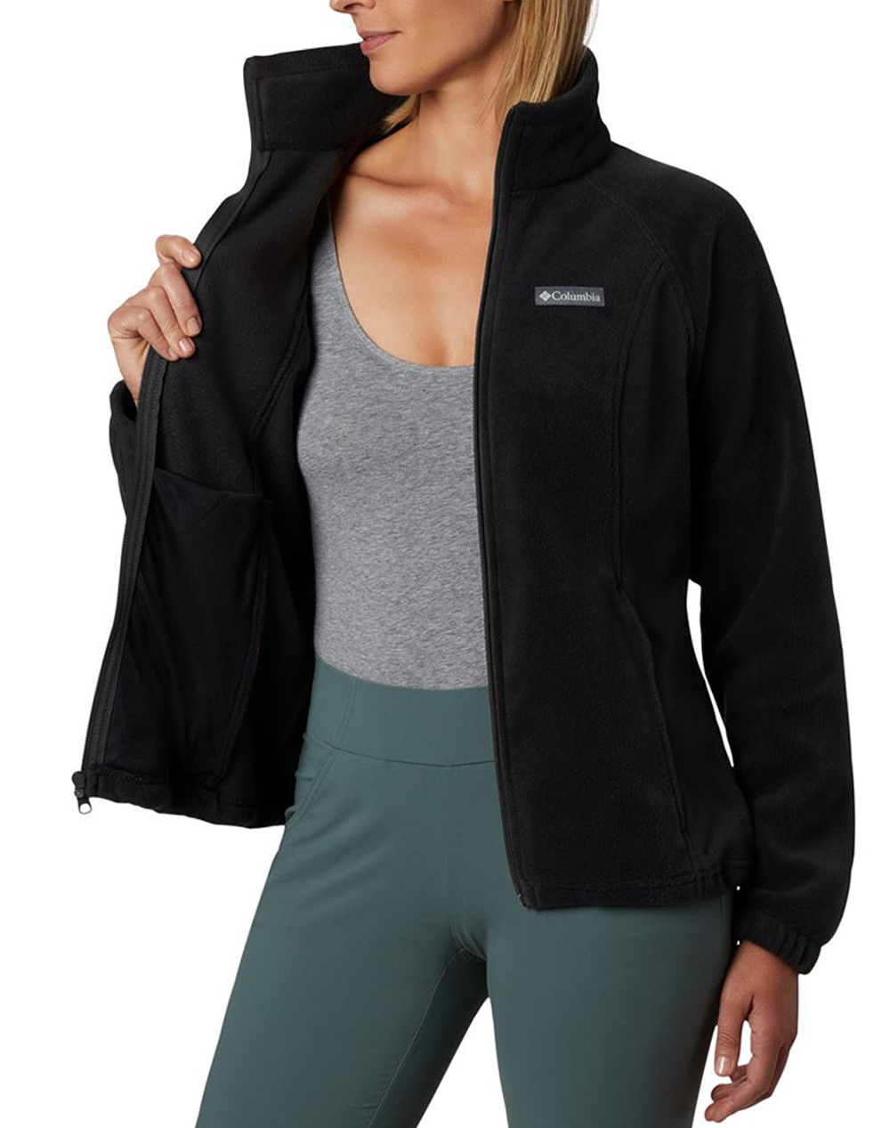 COLUMBIA COLUMBIA Γυναικεία Ζακέτα Benton Springs™ Full Zip Fleece CF01-WL6439-010 Black