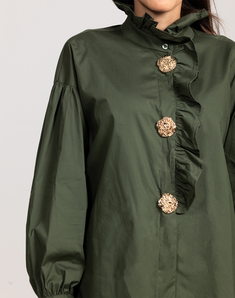 EFILIA SHIRT 18383-35 Khaki φωτογραφία