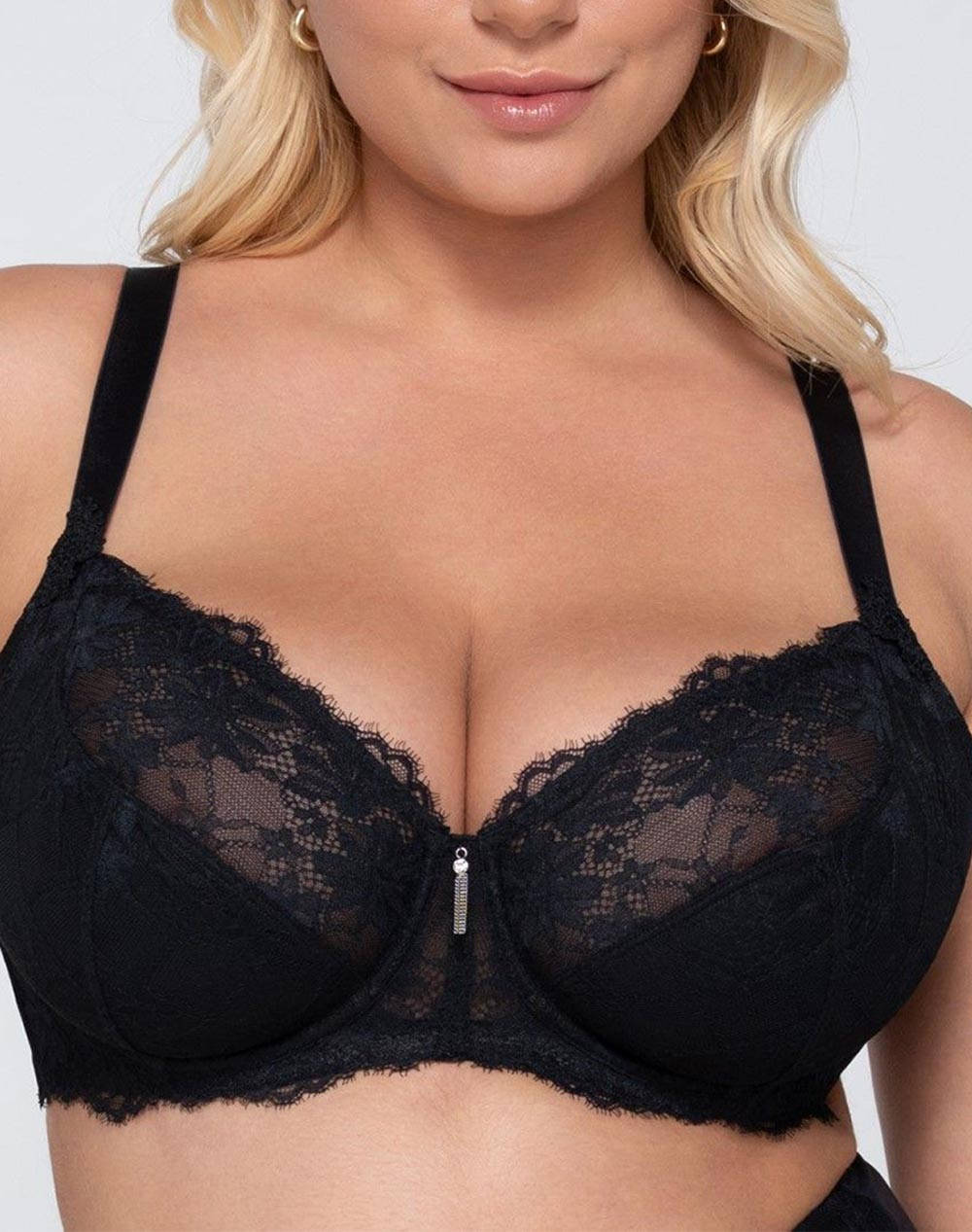 LUNA Venus wired big size balconette 15502-02 Black