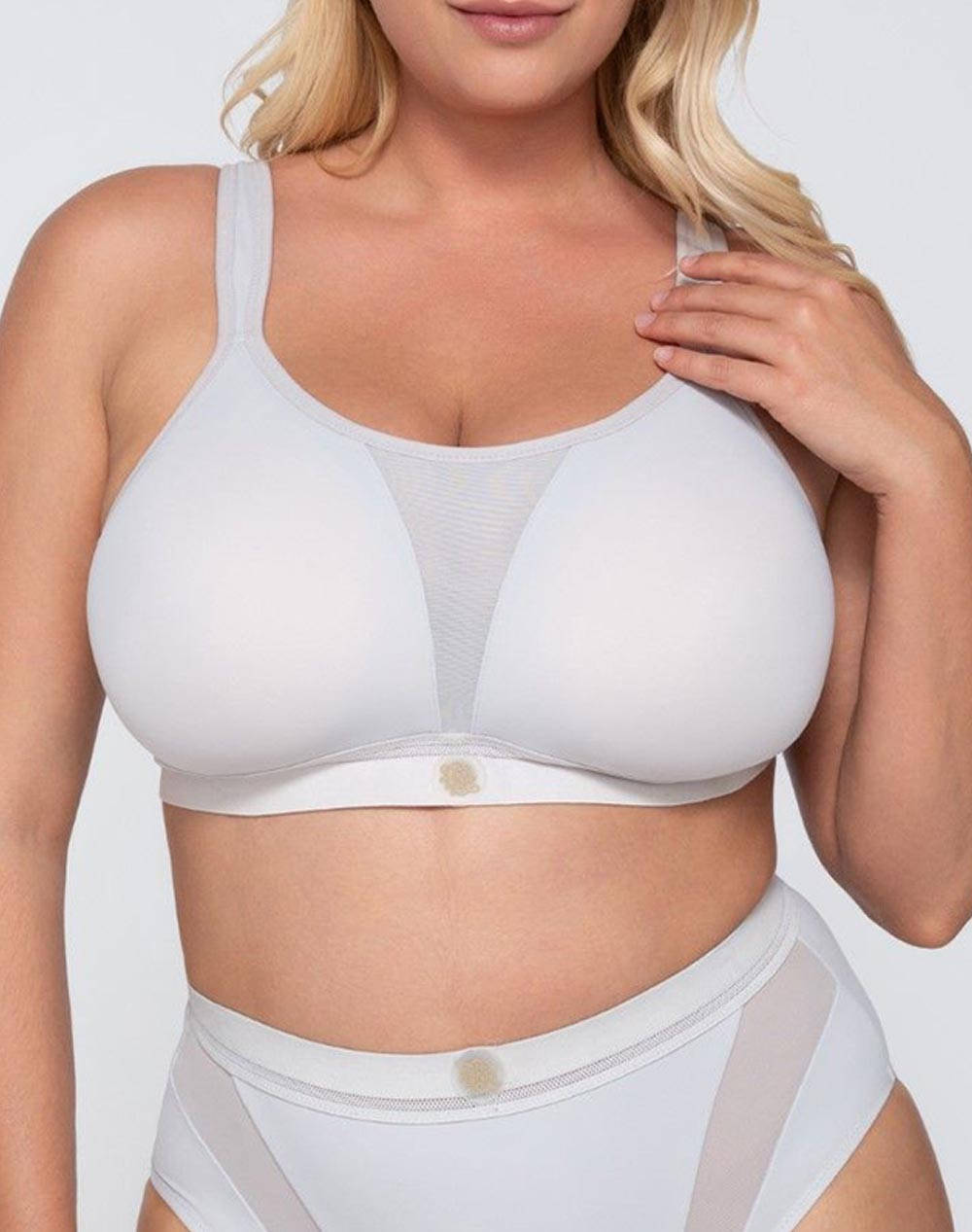 LUNA FlexPro sporty big size bra 5301-117 Gray