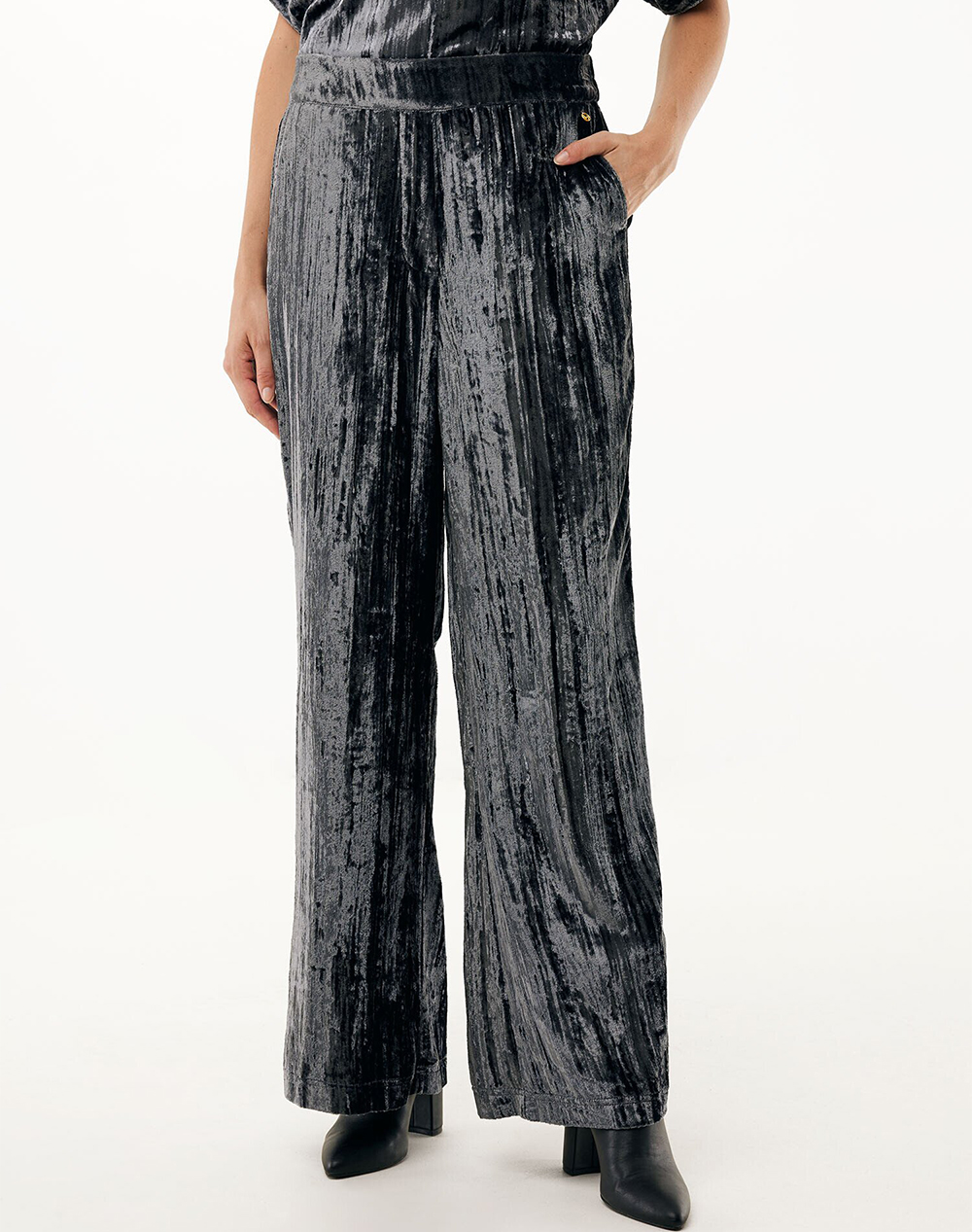 MEXX Crushed velvet pants MF007005853W-190201 DarkGray