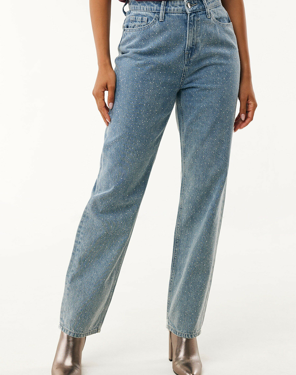 MEXX 90s Straight strass jeans MF006200853W-50029 DenimLightBlue