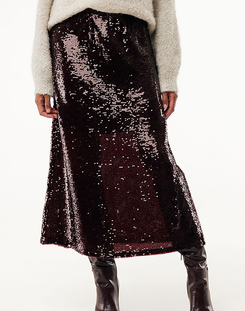 MEXX Sequins skirt MF007402453W-191718 DarkRed