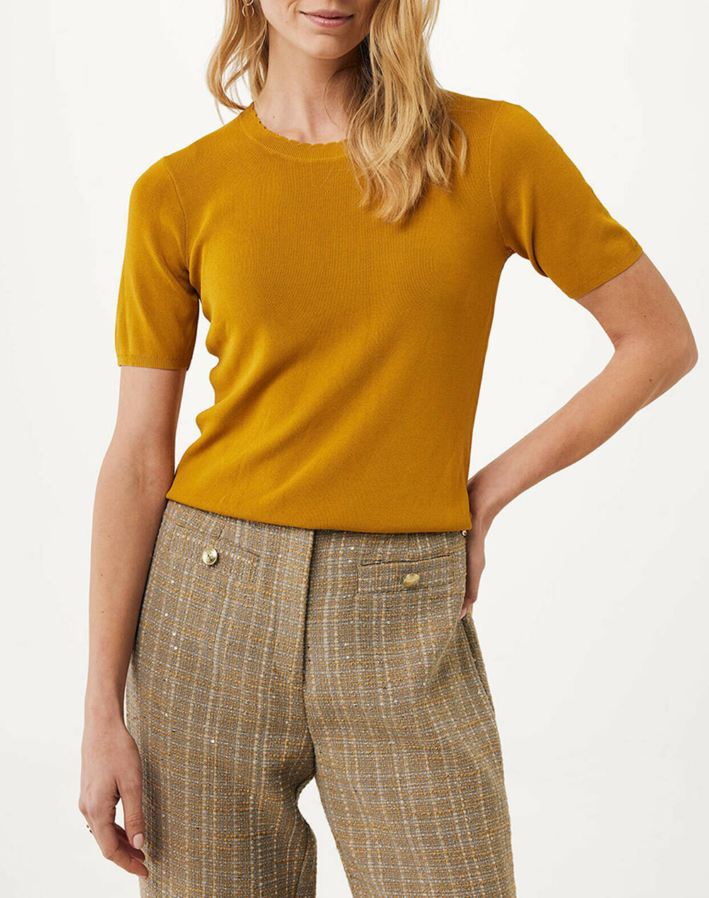 MEXX GERBERA Short sleeve knit MF006601953W-170949 Mustard