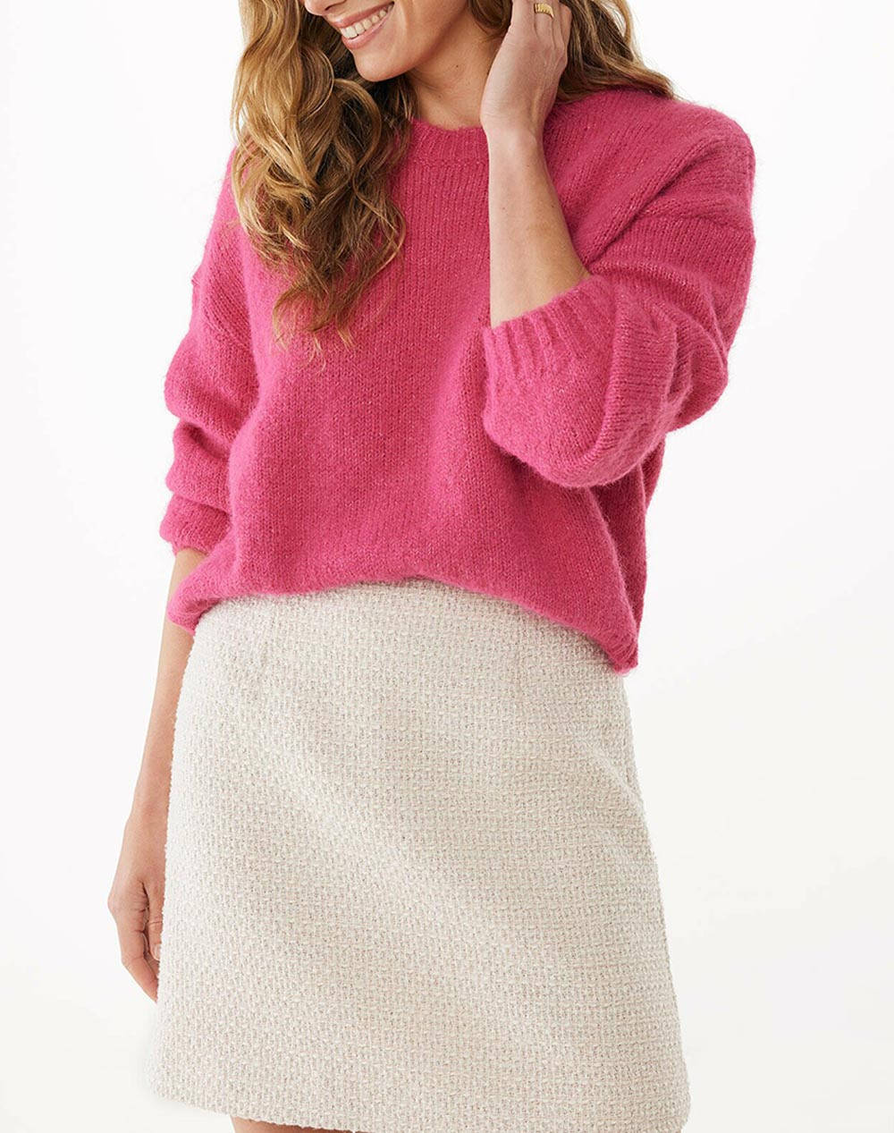 MEXX ASPEN Boxy knit sweater MF006600953W-172624 Pink