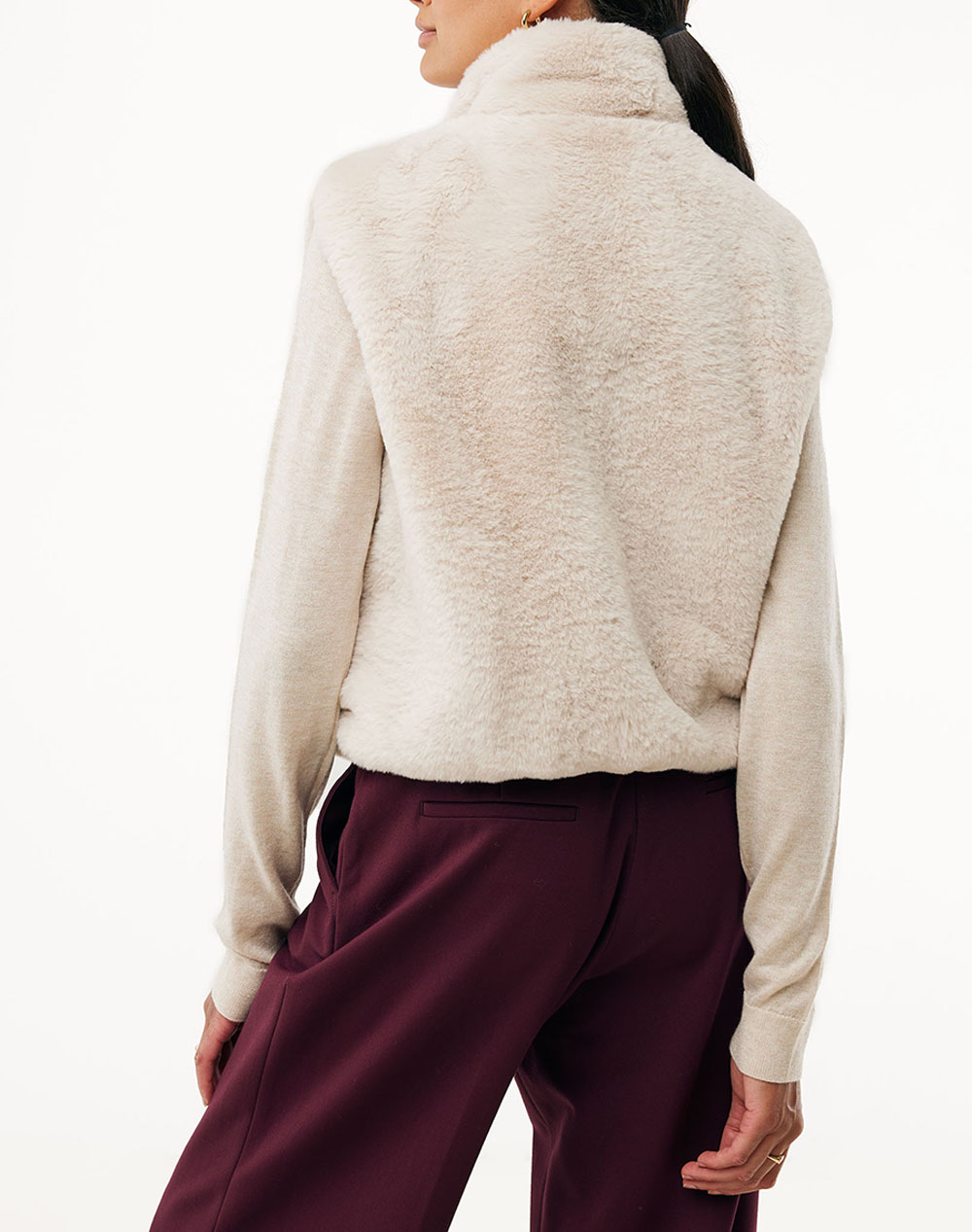 MEXX Short fake fur jacket MF006405353W-141112 Biege φωτογραφία