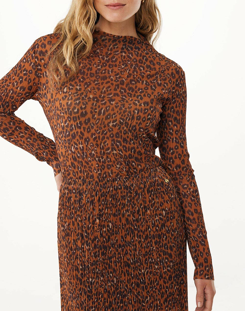 MEXX Mesh leopard top MF007701853W-300007 Multi