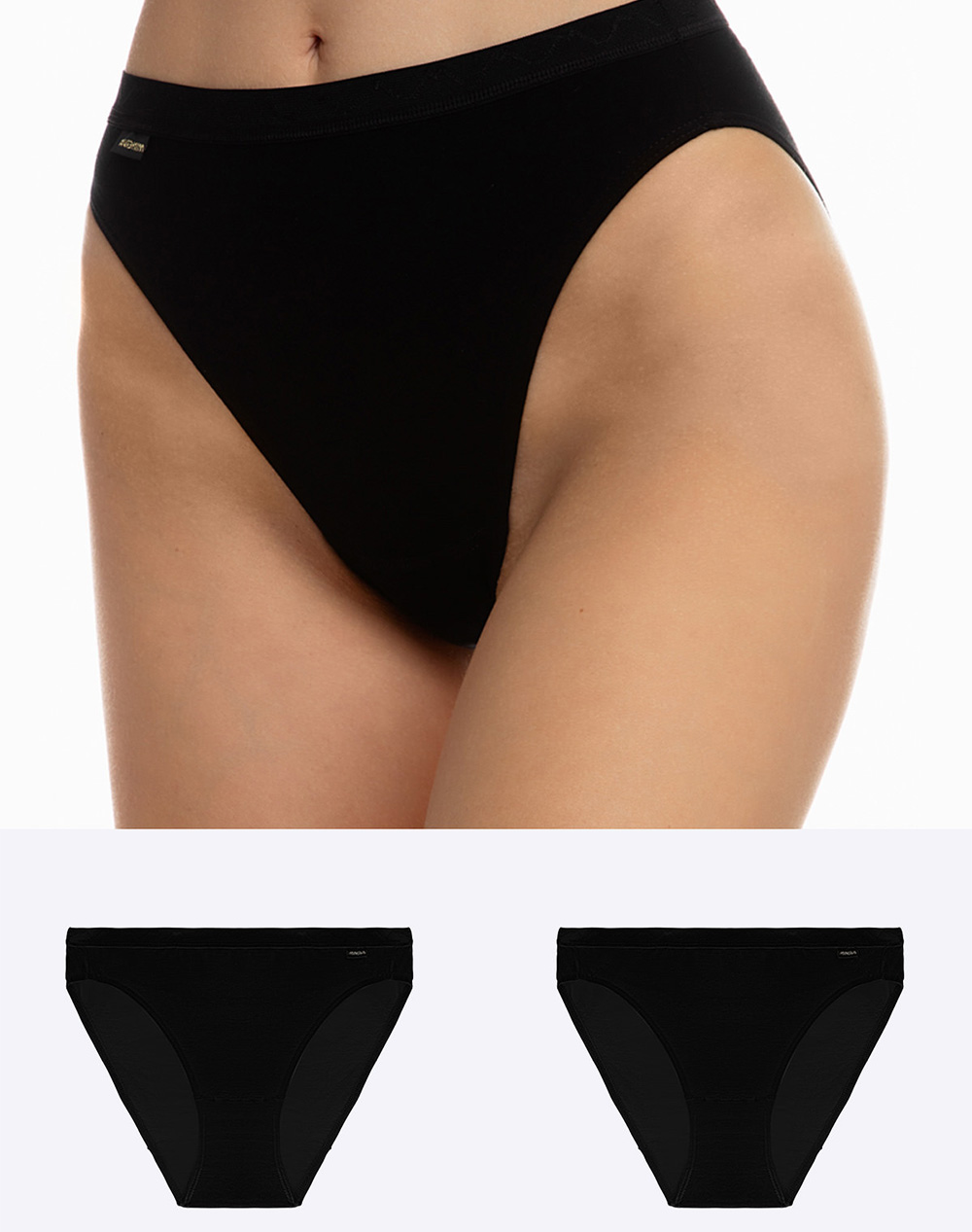 MINERVA ΚΥΛ.COT-LYCRA BRAZIL 2ΤΕΜ 90-89890-045 Black