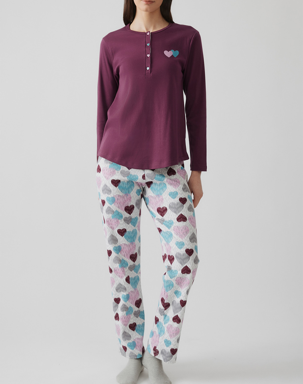 MINERVA ΠΥΖ.INTERL.ΠΑΤΛ.MULTI HEARTS 90-52646-839 Bordeux