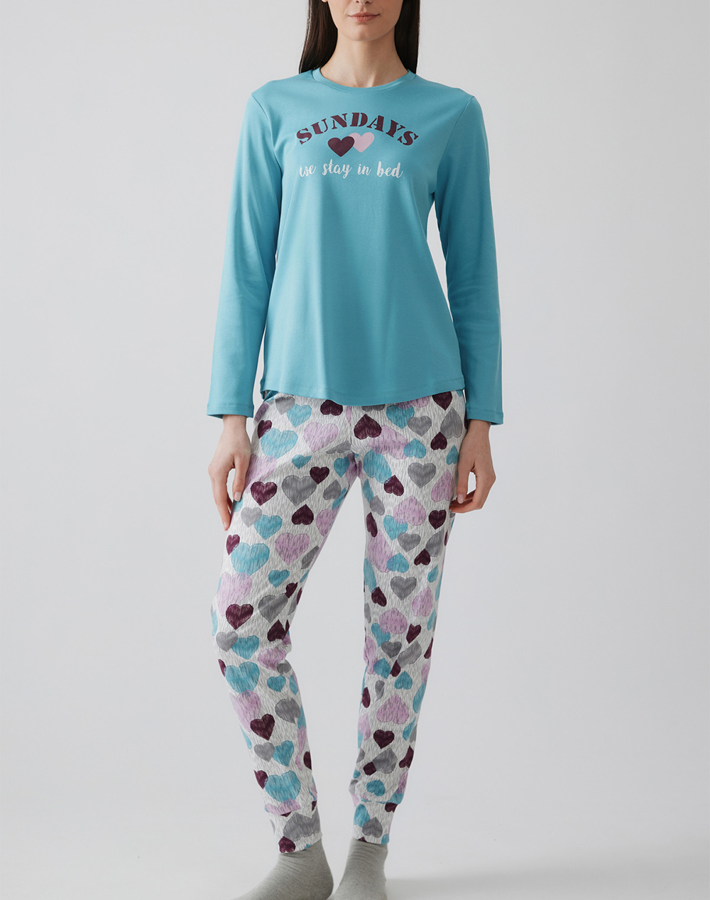 MINERVA ΠΥΖ.ΓΥΝ.INTERL.MULTI HEARTS 90-52645-300 LightBlue